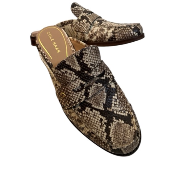 NWOB Cole Haan Womens Lux Leather Pinch Penny Mule | Size 8.5 - Picture 5 of 9